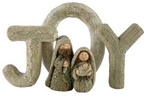 Resin Knitted Finish White/Beige Holy Family: Joy Resin Knitted Finish White/Beige Holy Family: Joy