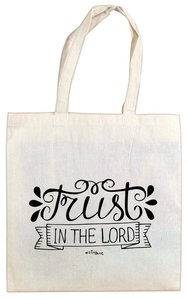 Cloth Bag: Trust in the Lord, Cream Cloth Bag: Trust in the Lord, Cream