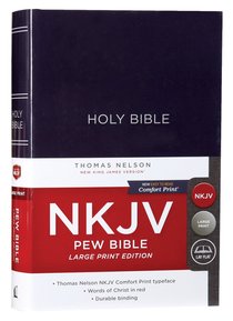 NKJV Pew Bible Large Print Blue (Red Letter Edition) NKJV Pew Bible Large Print Blue (Red Letter Edition)