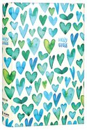NIV Bible For Kids Large Print Turquoise Hearts Thinline (Red Letter Edition) Hardback