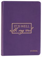 Journal: It is Well With My Soul, Purple, Handy-Sized Imitation Leather