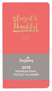 2019 Premium Pocket Weekly Diary/Planner: Blessing & Thankful, Dark Peach/Gold, Uniquely Created Collection 2019 Premium Pocket Weekly Diary/Planner: Blessing & Thankful, Dark Peach/Gold, Uniquely Created Collection
