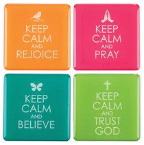 Magnetic Set of 4 Magnets: Keep Calm Magnetic Set of 4 Magnets: Keep Calm