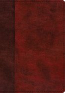 ESV Study Bible Burgundy/Red Timeless Design (Black Letter Edition) Imitation Leather