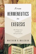 From Hermeneutics to Exegesis eBook