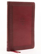KJV Thinline Bible Red Indexed (Red Letter Edition) Premium Imitation Leather