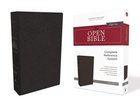 NKJV Open Bible Black (Red Letter Edition) Imitation Leather