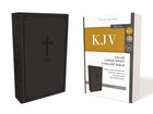 KJV Value Thinline Bible Large Print Black (Red Letter Edition) Premium Imitation Leather