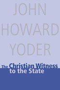Christian Witness to the State Paperback