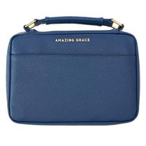 Bible Cover Fashion Medium: Amazing Grace, Navy, Carry Handle Bible Cover Fashion Medium: Amazing Grace, Navy, Carry Handle