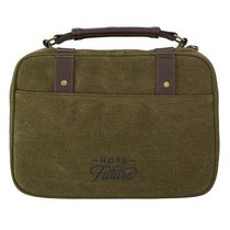 Bible Cover Canvas Medium: Hope & a Future, Olive Green, Carry Handle Bible Cover Canvas Medium: Hope & a Future, Olive Green, Carry Handle