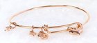 Bracelet Simply Loved Design: Puffy Heart, (Rose Gold Plated) Jewellery