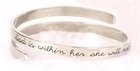 Bracelet Simply Loved Design: God is Within Her (Pewter) Jewellery