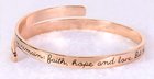 Bracelet Simply Loved Design: The Greatest is Love (Rose Gold Plated) Jewellery
