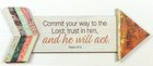 Pathway Plaque: Commit Your Way to the Lord; Trust in Him and He Will Act (Psalm 37:5) Plaque