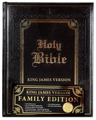 KJV Family Bible Dark Brown (Black Letter Edition) Imitation Leather