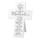 Mdf Cross: Baby Blessed, White (Numbers 6:24-26) Homeware