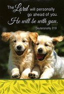 Notepad: The Lord Will Personally Go Ahead of You (Puppies Running) Stationery
