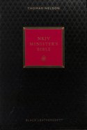 NKJV Minister's Bible Black (Red Letter Edition) Premium Imitation Leather