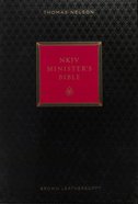 NKJV Minister's Bible Brown (Red Letter Edition) Premium Imitation Leather