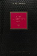 NKJV Minister's Bible Black (Red Letter Edition) Genuine Leather