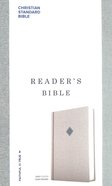 CSB Reader's Bible Gray Hardback