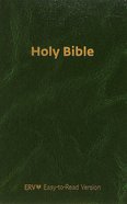 ERV Holy Bible Green (Black Letter Edition) Imitation Leather
