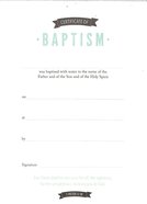 Certificate: Baptism 1 Peter 3:18 Stationery