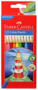 Faber-Castell Full Length Hex Colour Pencils Set of 12 Stationery