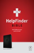 NLT Helpfinder Bible Black (Red Letter Edition) Imitation Leather