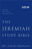 NIV Jeremiah Study Bible Navy Fabric Over Hardback