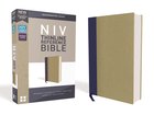 NIV Thinline Reference Bible Blue/Tan (Red Letter Edition) Hardback