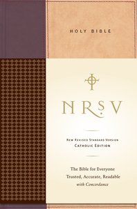 NRSV Standard Catholic Bible Anglicized Tan/Red NRSV Standard Catholic Bible Anglicized Tan/Red