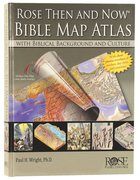 Bible Map Atlas With Biblical Backgrounds (Then And Now Series) Chart/card