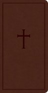 CSB Single-Column Pocket New Testament Brown (Red Letter Edition) Imitation Leather