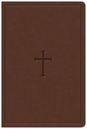 KJV Giant Print Reference Bible Brown Indexed (Red Letter Edition) Imitation Leather