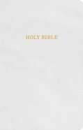 KJV Gift and Award Bible White (Red Letter Edition) Imitation Leather