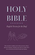 Holy Bible: English Version For the Deaf (2 Vols) Paperback
