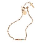 Bracelet: Salvation Cubic Zirconia Bar Chain Bracelet, Lobster Claw Closure Jewellery