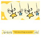 Magnet Strip: With God All Things Are Possible (Matt 19:26) Novelty