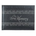 Guest Book: In Loving Memory, Charcoal Lace Imitation Leather