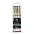 Veritas Micro-Line Color Pens 4 Set (Black, Blue, Green & Red) Stationery