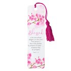 Bookmark With Tassel: Blessed (Pink Floral) Stationery