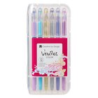 Veritas Gel Pen Set of 12 Assortment: 2x Metallic Pens, 2x Glitter Pens, 4x Water Chalk Pens, 4x Neon Pens Stationery