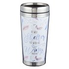 Polymer Tumbler W/Design Insert: He Will Shelter You With His Wings, Psalm 91:4 Homeware