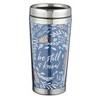 Polymer Mug With Design Insert: Be Still and Know That I Am God, Stainless Steel Lid Homeware