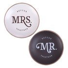 Ceramic Trinket Tray : Mr & Mrs Better Together (Set of 2) (Better Together Collection) Homeware