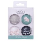 Glass Magnet Set of 4: It is Well With My Soul (It Is Well Collection) Novelty