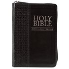 KJV Holy Bible Pocket Zippered Black (Red Letter Edition) Imitation Leather