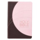 KJV Gift and Award Bible Pink Brown Red Letter Edition Imitation Leather